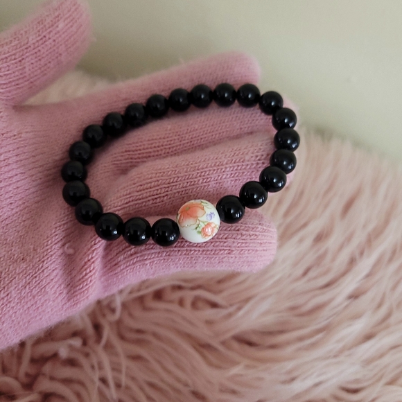 Real Onyx Necklace Chain and Bracelet Set - Picture 2 of 5